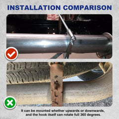 Ppizkk stainless steel exhaust hanger, corrosion resistant and durable.