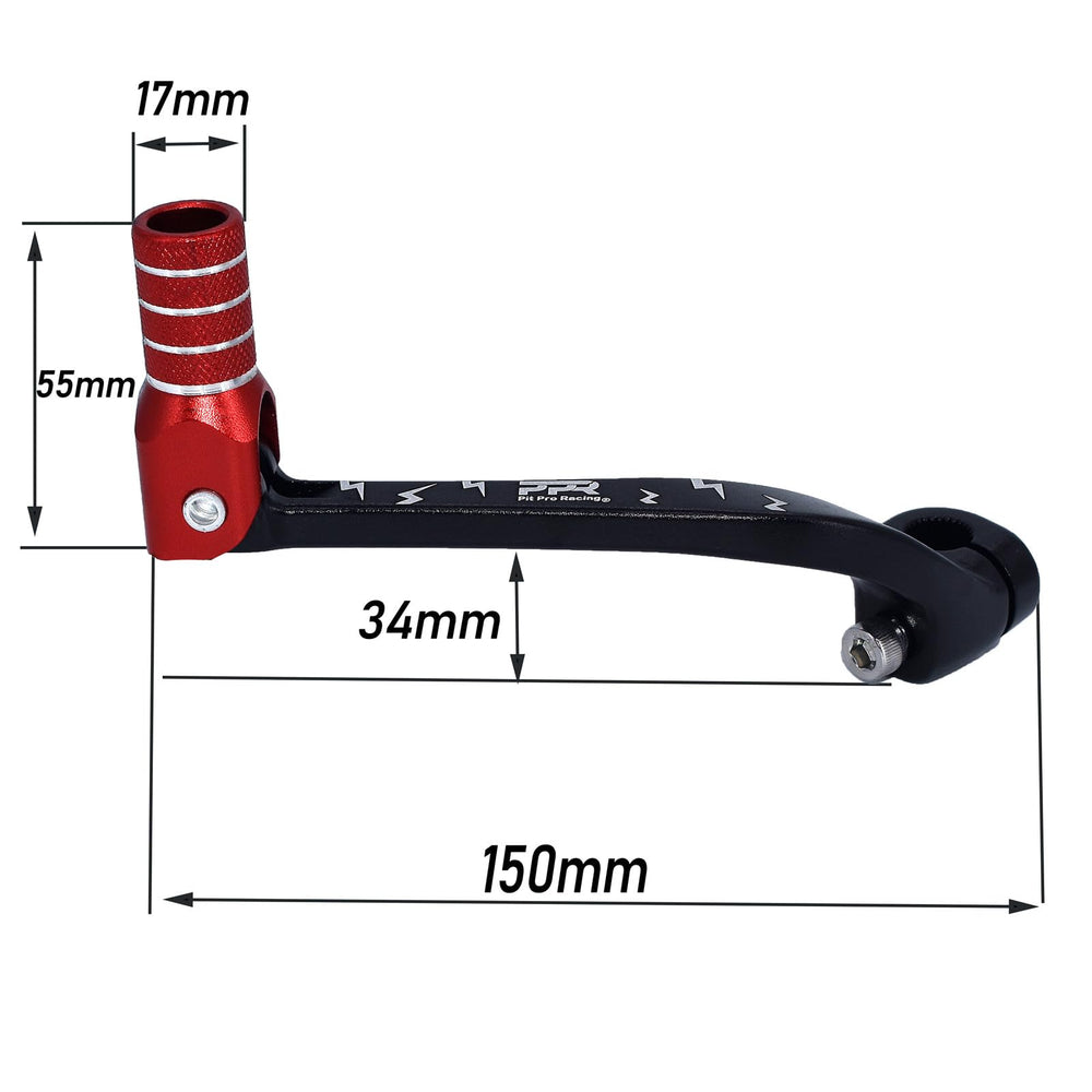 PPR PIT PRO RACING gear shifter lever aluminum construction enhances durability.
