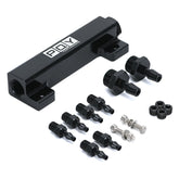 PQY 6-port vacuum block manifold with exposed ports for precise turbo vacuum distribution