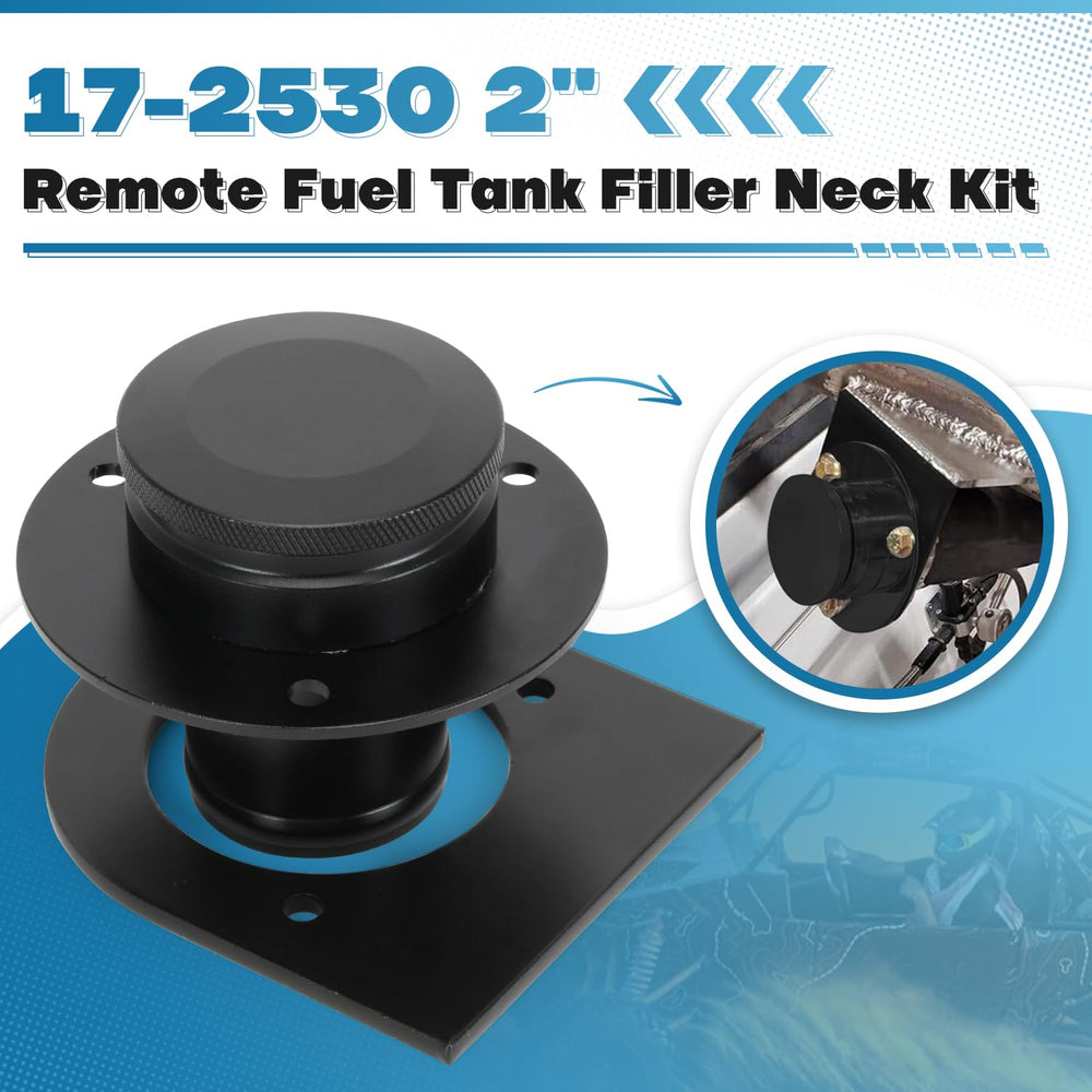 PQY billet aluminum gas cap close-up highlighting durable, lightweight construction.