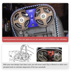 PQY tool shown for easy 1-2-3 timing belt installation.