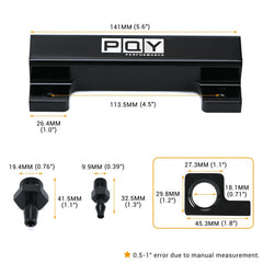 PQY machined aluminum block detail highlights precision for tight install spaces