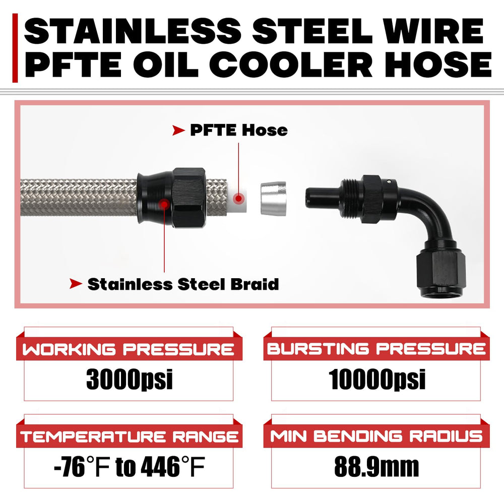 PQY nylon braided hose material for heat and wear resistance