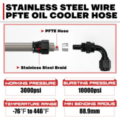 PQY nylon braided hose material for heat and wear resistance