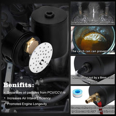PQY aluminum oil separator reservoir protects intercooler and intake from blow-by.