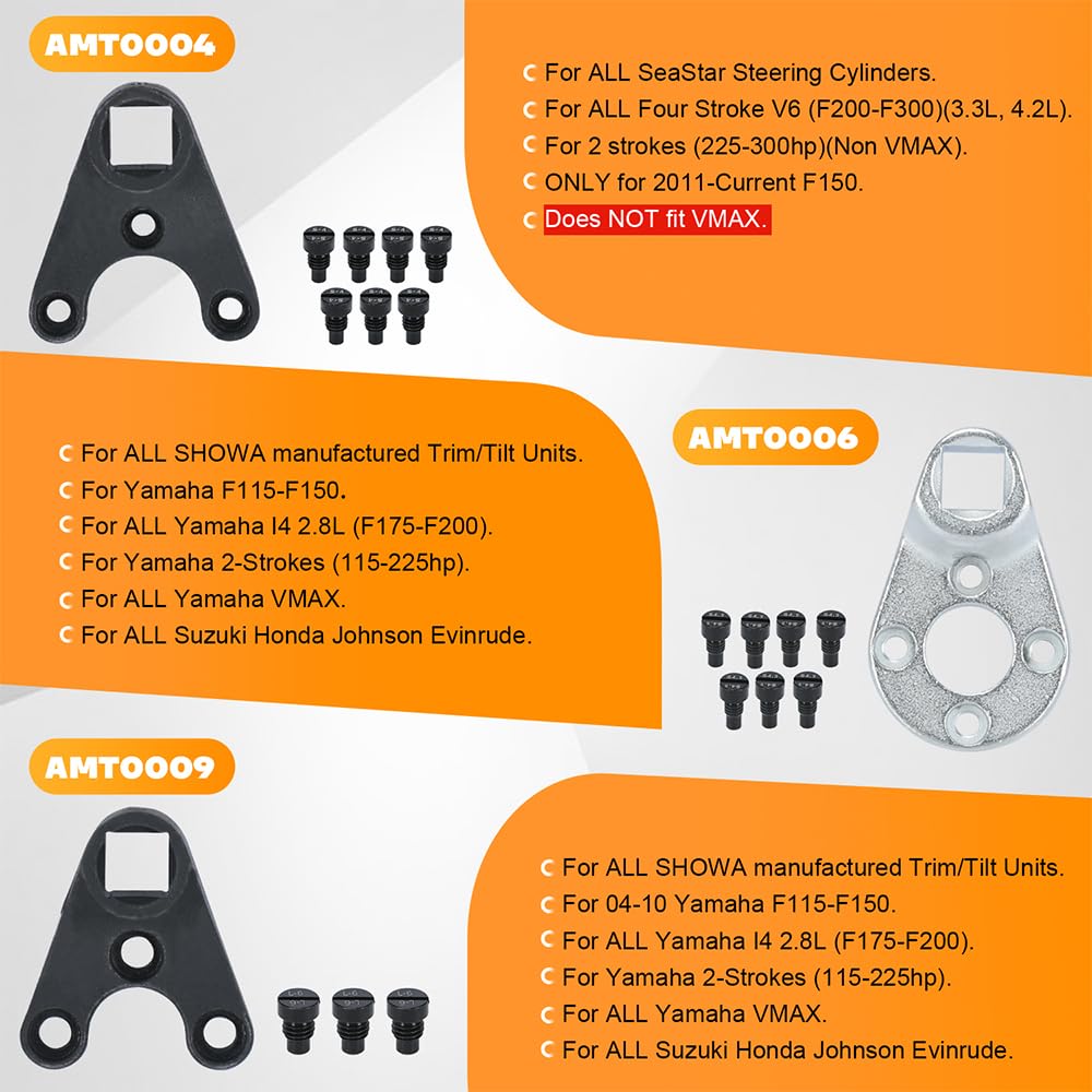 PQY outboard trim tilt wrench set close-up highlighting kit organization.