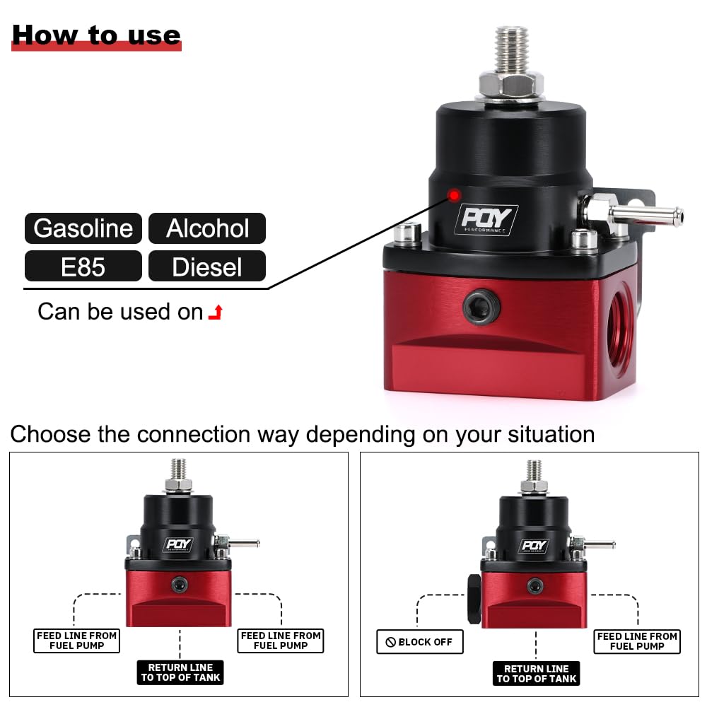 PQY regulator top adjustment bolt used to tune psi levels.