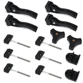 PQY truck tonneau rear clamp kit secures the bed edge for sturdy support.