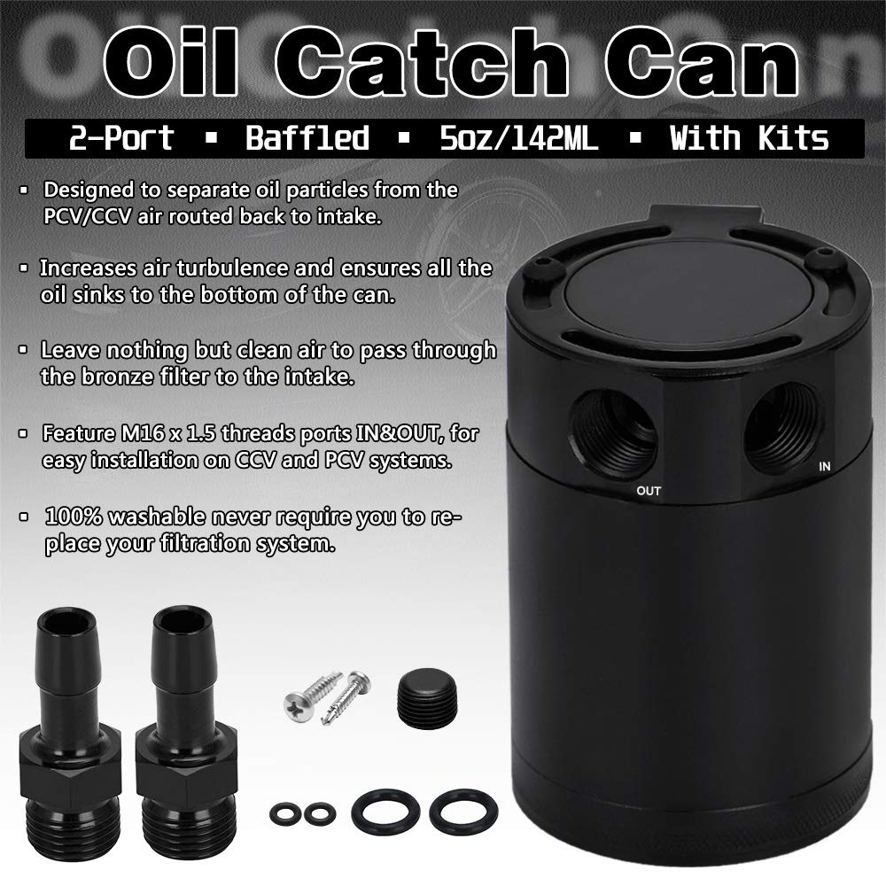 PQY universal oil catch can tank, compatible with multiple vehicles.