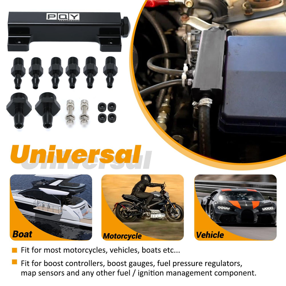 PQY anodized black finish adds durability and a bold lasting look