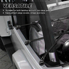 PQY versatile fasteners suit hardtop and soft-top cargo areas.