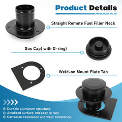 PQY weld-on mount bracket in alloy steel provides secure neck mounting.