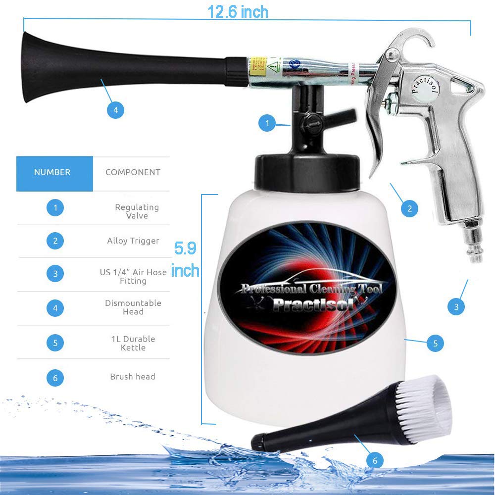 Practisol interior dash cleaning reach for dusty surfaces