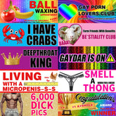 PREJOY prank magnet rainbow sticker for car decoration and playful flair.