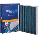 Premium Guard PC8214X cabin air filter front view improves air quality for daily driving.