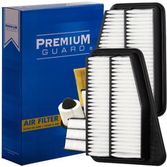 Premium Guard PG engine air filter Genesis G70 left—protects engine from dust particles for smoother operation.