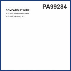 Premium Guard PG Engine Air Filter PA99284 fit-check showing precise vehicle-specific fit