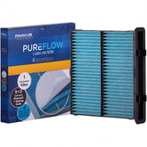 Premium Guard PureFlow front view filter showing four-stage design for cleaner cabin air in your Subaru