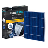 Premium Guard PureFlow cabin air filter close-up media for cleaner cabin air.