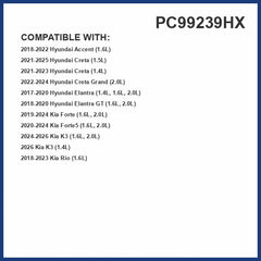 Premium Guard PureFlow PC99239HX cross-section view highlights activated charcoal layer for gas control.