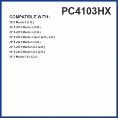 Premium Guard PureFlow PC4103HX packaging shows easy fit for Mazda models