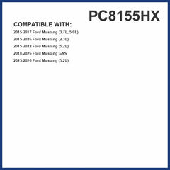 Premium Guard PureFlow HEPA PC8155HX side profile for easy Mustang installation