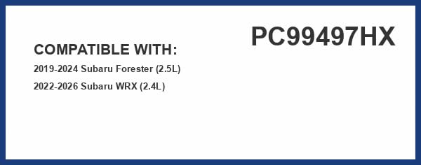 Premium Guard PureFlow PC99497HX filtration media detail emphasizes tiny-particle capture for cleaner cabin air.