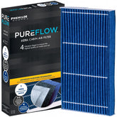 Premium Guard PureFlow filter box showcases packaging for clean cabin air.