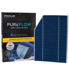 Premium Guard PureFlow PC99458HX front view highlights high-efficiency filtration for cabin comfort