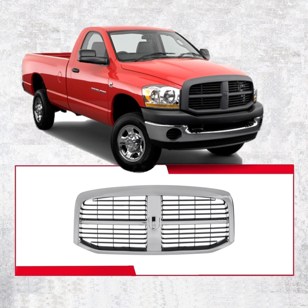 Premium Pickup Part front grille black for Dodge Ram 1500 adds bold contrast