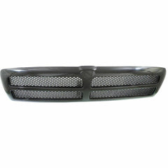 Premium Pickup Part front grille installed in all black boosts truck stance.