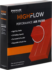 Premium Guard HIGHFLOW filter package shows branding and ready-to-install design