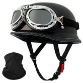 Pretoee German Style Helmet front view shows retro look and protective shell for city rides