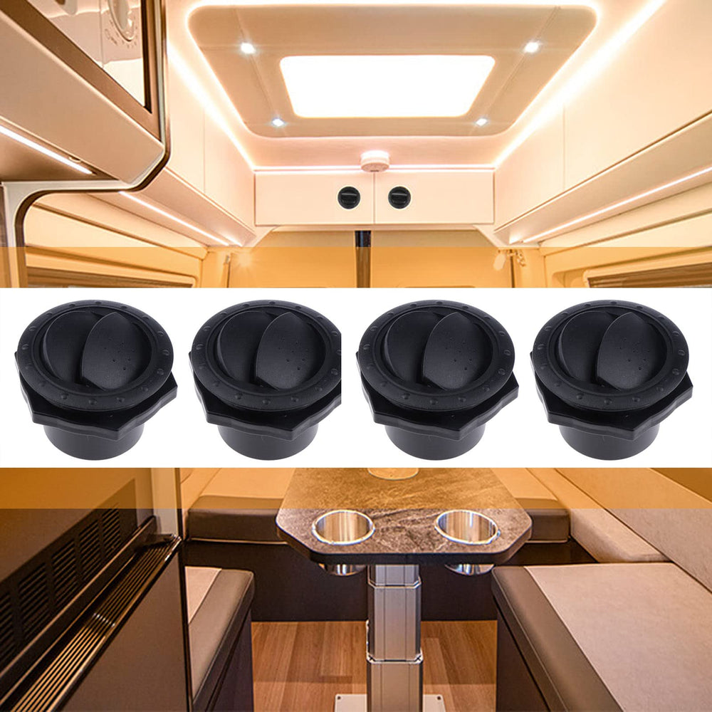 Prettyia 4pc air vent grille kit; universal fit for car and RV interiors.