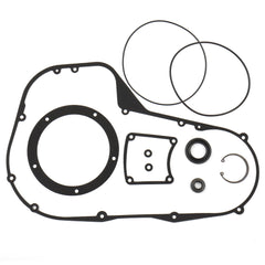 Prewired Twin Cam primary cover gasket close-up showing durable seal for Harley.