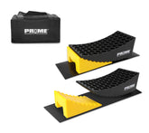 Prime 1 PR1ME curved camper leveler 2-pack stabilizes RV on uneven ground