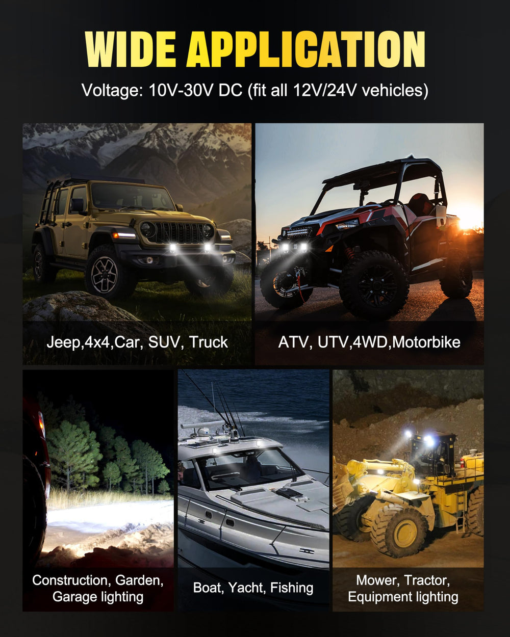 Primelux two-light pack provides versatile off-road visibility.