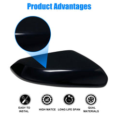 Glossy black finish protects edges while blending with your vehicle.