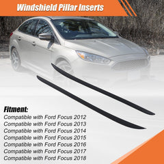 Priprilod pillar molding installation steps for Ford Focus 2012-2018.