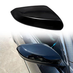 Priprilod right mirror cap on Honda Civic with glossy black finish for exterior cohesion.