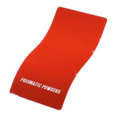 PRISMATIC POWDERS Astatic Red deep cherry coating on metal with high-gloss sparkle.