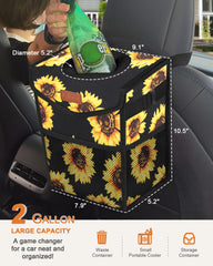 Pritent trapezoid-shape car bin blends in neatly and saves space.