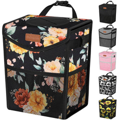 Pritent car trash can with lid keeps your vehicle neat and odor-free on the go.