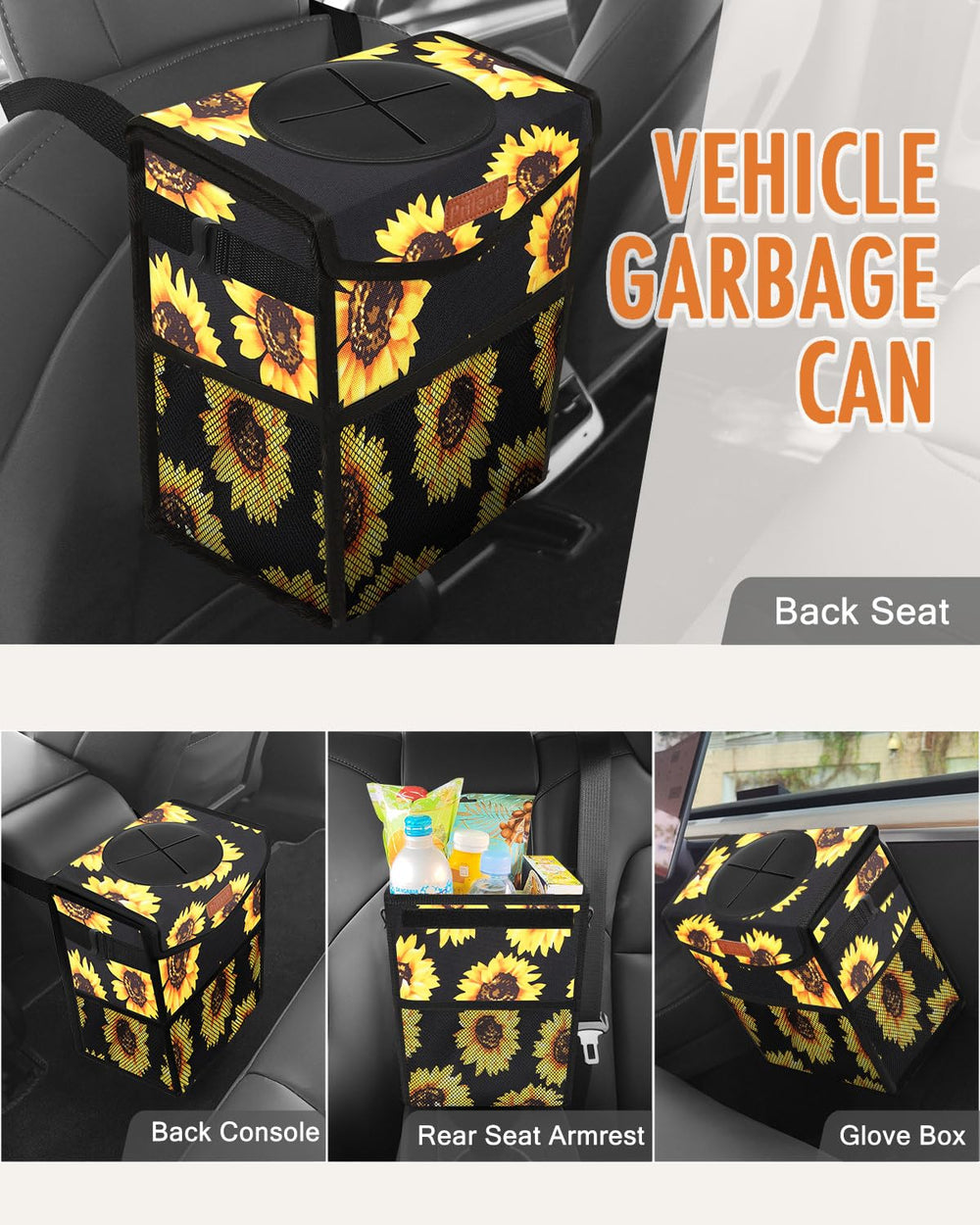 Pritent two-gallon capacity keeps daily trash contained during trips.