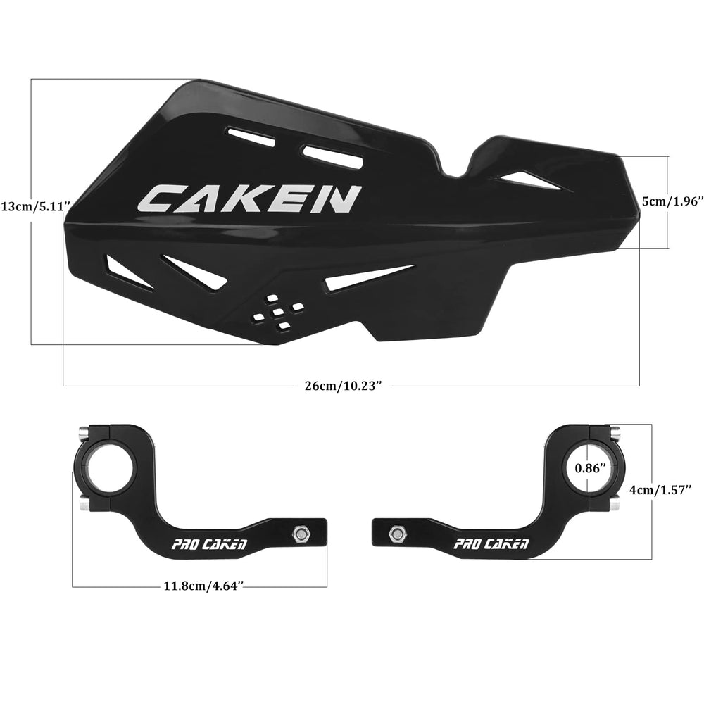 PRO CAKEN universal handlebar guard side view adds rugged protection on trails