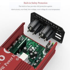 Pro Chaser 400W inverter dual 110V ports for road trip charging.
