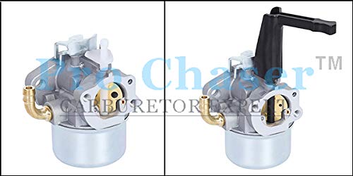 Pro Chaser carburetor on Briggs engine demonstrates tool-free swap.