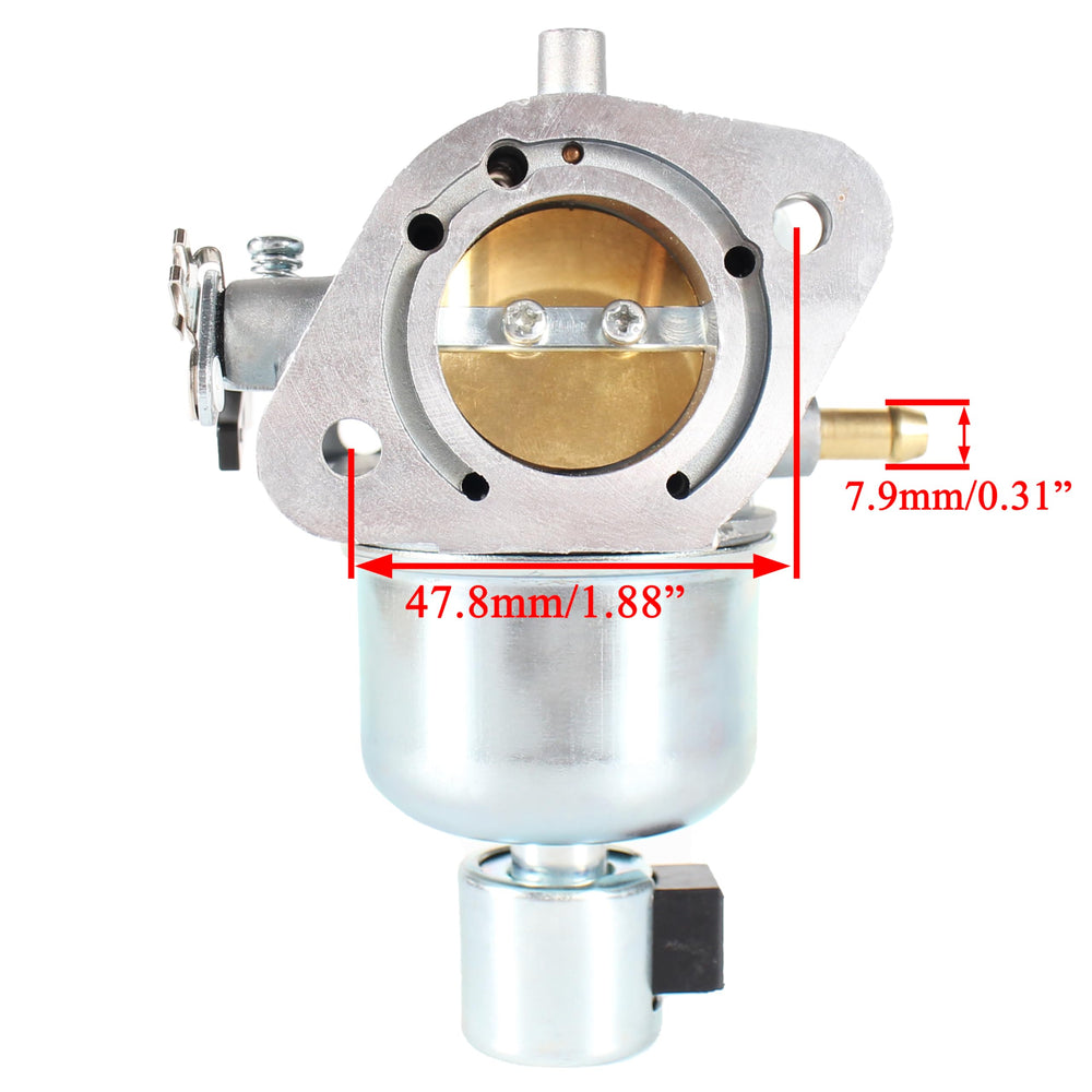 Pro Chaser FR730V carburetor top-angle for precise mounting and fuel flow
