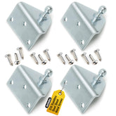Pro Chutes 10mm ball-stud angled bracket front view for secure gas strut mounting