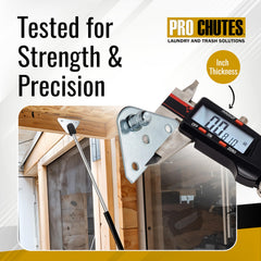 Heavy-duty Pro Chutes gas strut mount in use for auto, boat, and toolbox applications